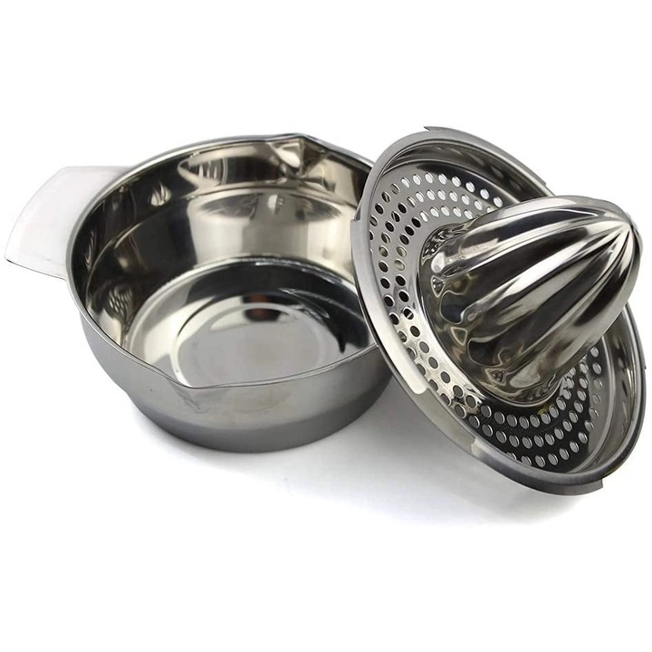 Ръчна сокоизстисквачка за цитруси, изработена от неръждаема стомана, издръжлива, лесна за почистване, 18/8, за лимони, портокали, грейпфрути