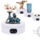 Masa Foto Rotativa Electronica, 360°, pentru afisarea bijuteriilor, ceasurilor, produselor digitale, Diametru 12cm, OUYLAF, alb