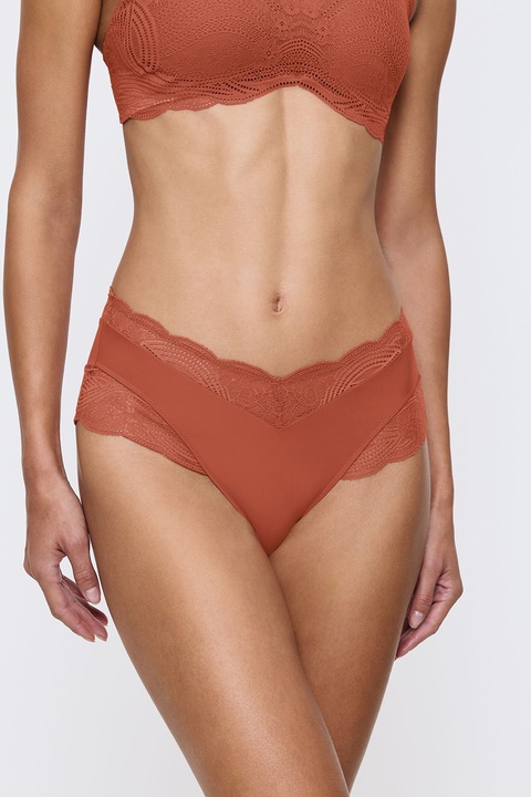 Triumph, Chiloti hipster din dantela Lift Smart, Maro deschis