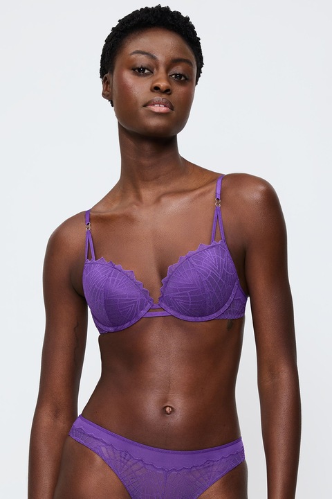 Triumph, Сутиен с подплънки и регулируеми презрамки, Виолетов