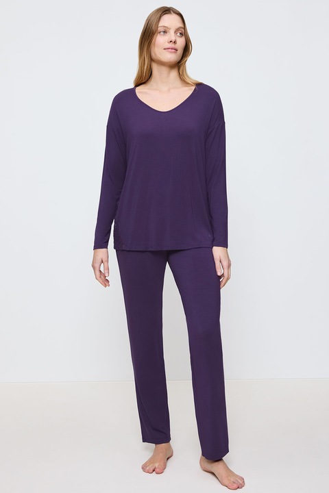 Triumph, Дълга пижама с модал, Виолетов