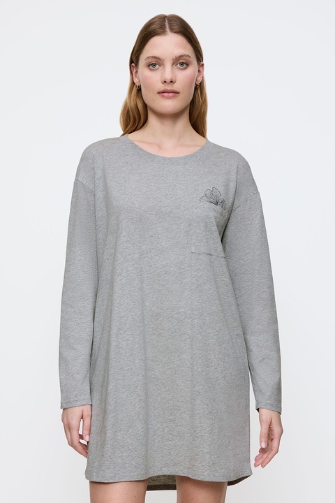 Triumph, Свободна нощница с фигурален принт, Светло сив