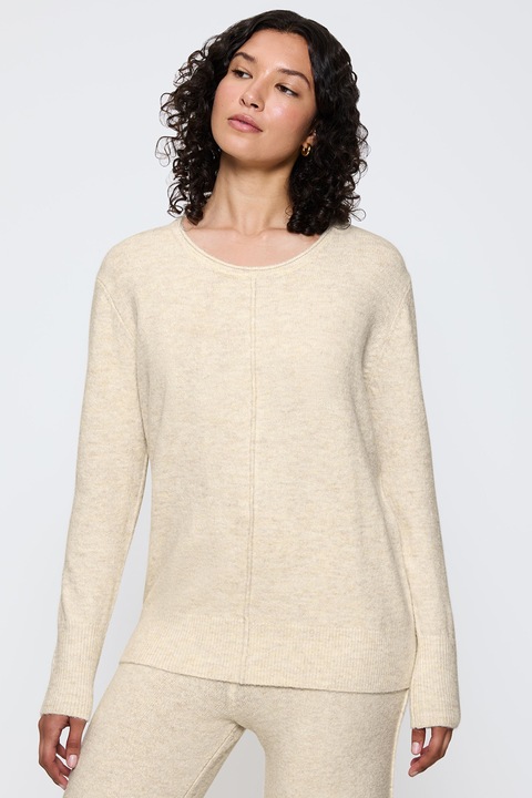 Triumph, Поларена горна пижама с дълги ръкави, Крем