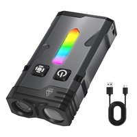 Mini lanterna EDC, 1100 lm, 100 m, reincarcabila, IP66, 62 g, 1000 mAh