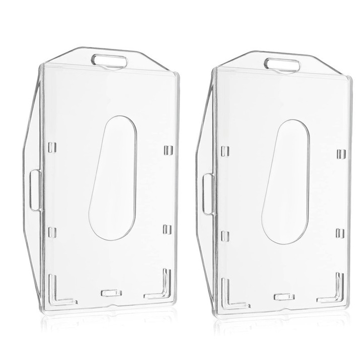 Set 2 suporturi pentru carduri, Horee, transparent, 2.5x3.8inch
