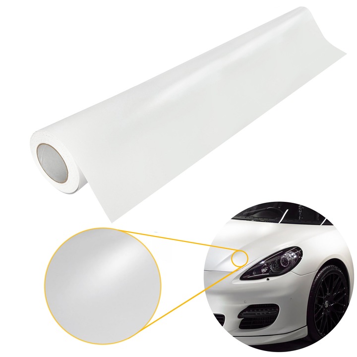 Placaj termoplastic pentru restaurarea suprafetelor, mat, 150 x 100cm, DecoMeister®, Model Alb, FT006-150-0100S