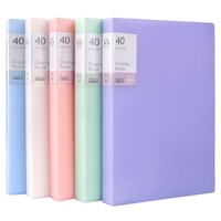 Set 5 dosare, SINBINTA, Dosar cu clip din plastic A4, 20 coli/buc, Impermeabil, Reutilizabile, Usor de utilizat si de luat cu el, Potrivit pentru acasa, scoala, rechizite de birou, Plastic, 235 x 308 x 25mm, Multicolor