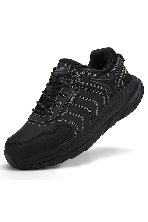 Pantofi Sport Casual pentru Barbati, Talpa moale, Respirabil, Anti-alunecare, Versatil de zi cu zi, Care ruleaza activitati in aer liber, Ax Boxing, Negru