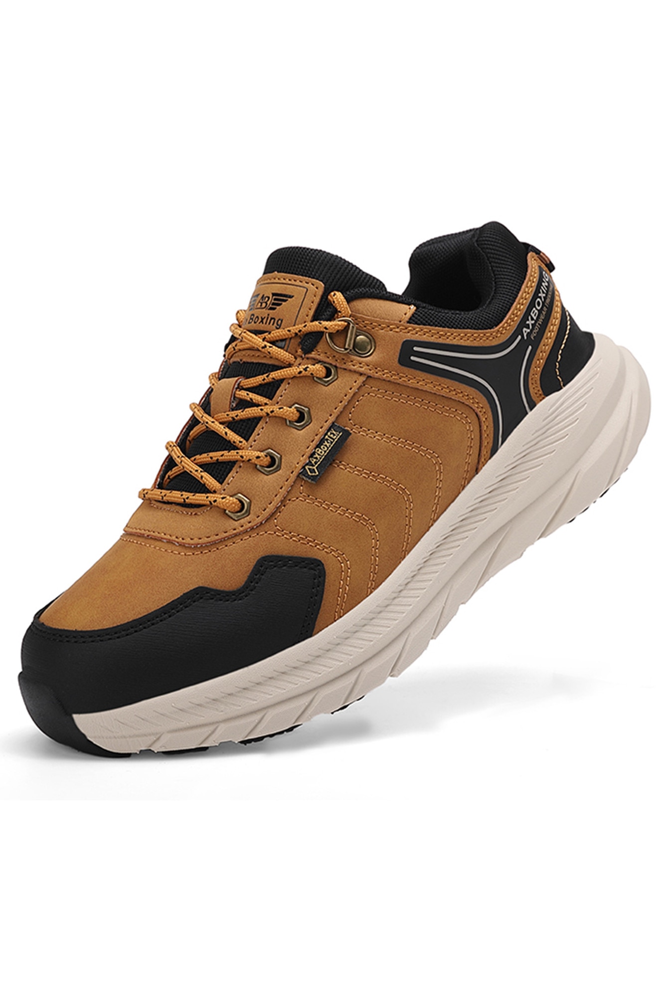 Pantofi Sport Casual pentru Barbati, Talpa moale, Respirabil, Anti-alunecare, Versatil de zi cu zi, Care ruleaza activitati in aer liber, Ax Boxing, Maro,43EU