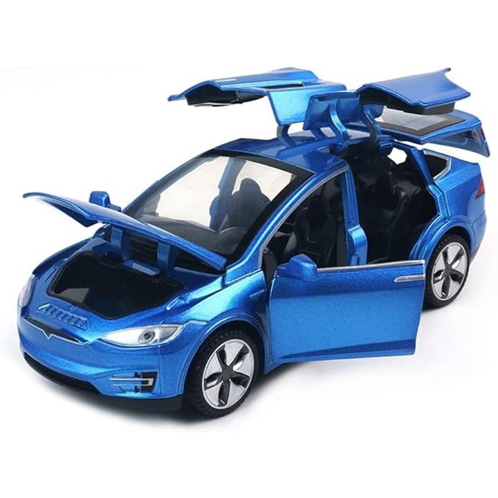 Űrautó, 7.5x1.75x1.25 hüvelyk, kozmikus téma, ötvözet, kék