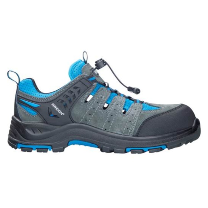 Pantofi S1P de protectie cu bombeu compozit si lamela kevlar, Ardon TRIMMER, culoarea gri 40 GRI-ALBASTRU