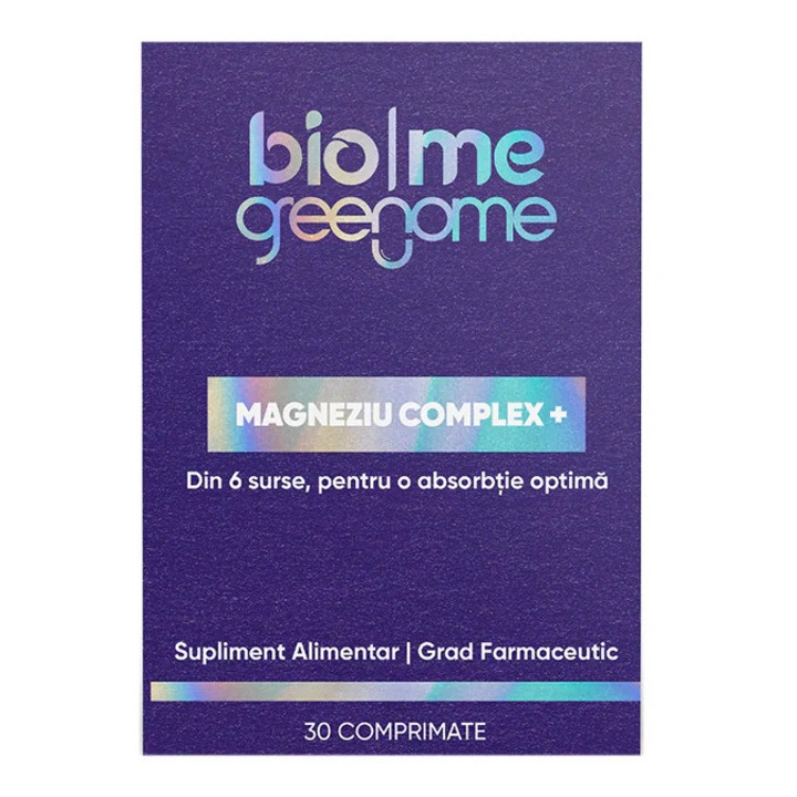 Supliment alimentar cu 6 forme de magneziu, Biome Magneziu Complex 30 comprimate