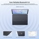 Tastatura Bluetooth cu Touchpad, Blackview K1, Compatibil cu Android/iOS/Windows, Slim Ergonomic Design, ABS, Wireless, telefon, tableta, PC, Portabila, Baterie Reincarcabila, Negru