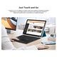 Tastatura Bluetooth cu Touchpad, Blackview K1, Compatibil cu Android/iOS/Windows, Slim Ergonomic Design, ABS, Wireless, telefon, tableta, PC, Portabila, Baterie Reincarcabila, Negru