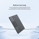 Tastatura Bluetooth cu Touchpad, Blackview K1, Compatibil cu Android/iOS/Windows, Slim Ergonomic Design, ABS, Wireless, telefon, tableta, PC, Portabila, Baterie Reincarcabila, Negru
