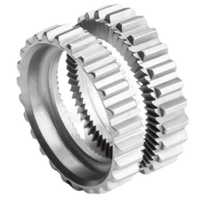 Set clichet 54T pentru butuc bicicleta, metal, argintiu