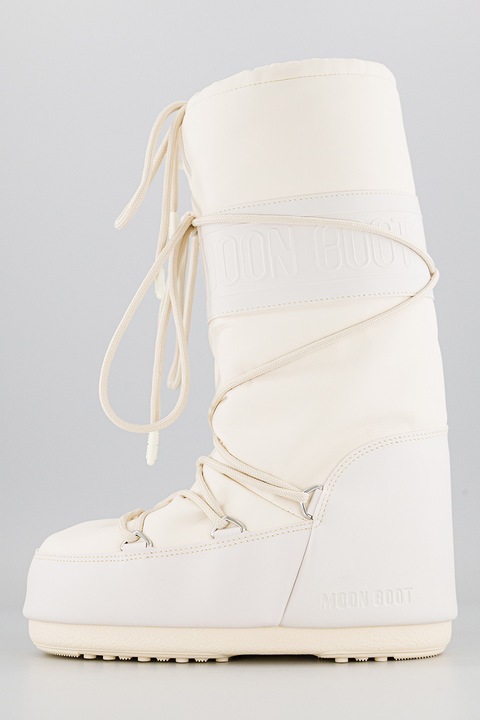 Moon Boot, Cizme de iarna din material rezistent la apa Icon, Alb fildes