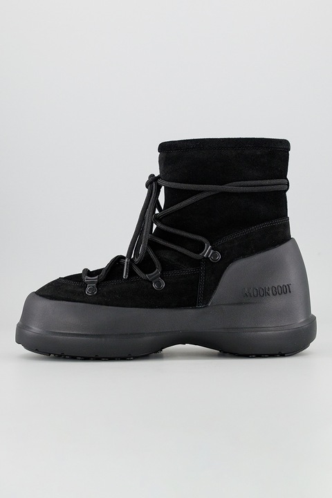 Moon Boot, Apreschiuri scurte din piele intoarsa, Negru