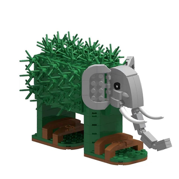 Комплект шантави строителни блокчета, многоцветни, от ABS пластмаса