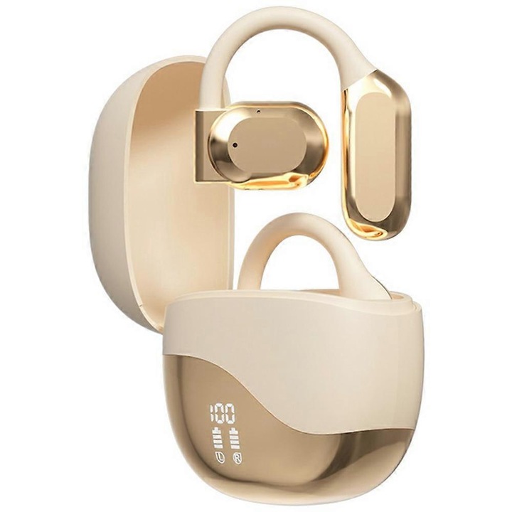 Vezeték nélküli fülhallgató M62, fülbe helyezhető kialakítás, HIFI hangzás, fekete, szett