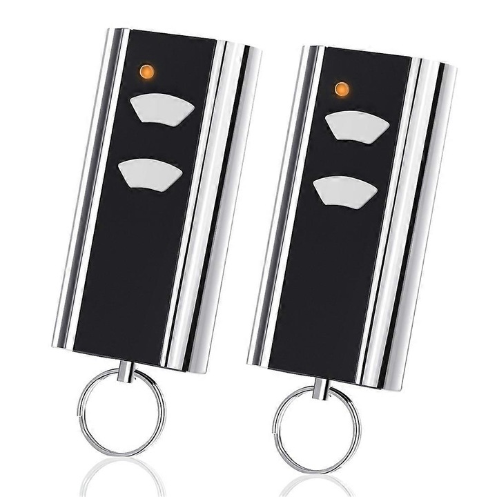 2 db garázskapu távirányító készlet, 433.92 MHz, műanyag, fotó szín