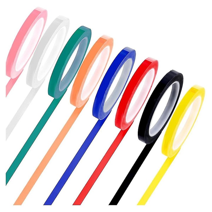 Set 8 Rola Banda Autoclavabila pentru Instrumente Dentare, 10mm x 66m, Multicolor