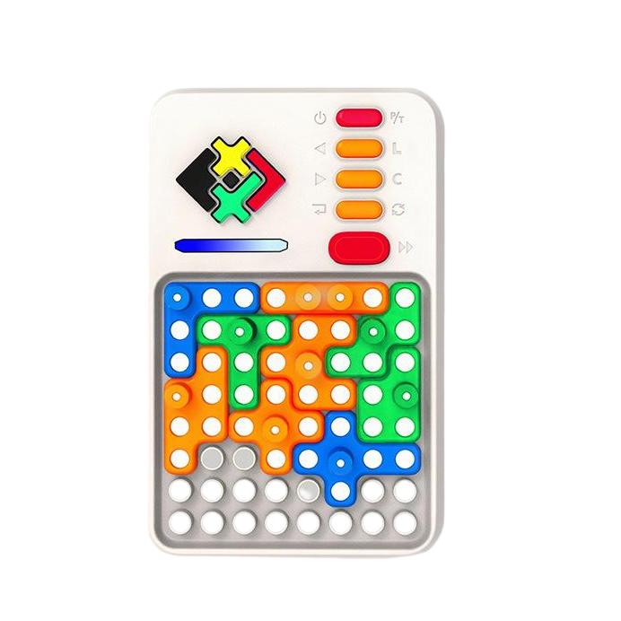 Joc Smart Electronic, Bluvista®, Educational, Intelligent, 1030+ de Provocari, 16 Pieces de Puzzle, 3 Moduri de Joc, Ideal pentru Dezvoltarea Logicii si a Concentratiei, Dezvoltare Abilitati Cognitive, Potrivit pentru Baieti si Fete, Alb