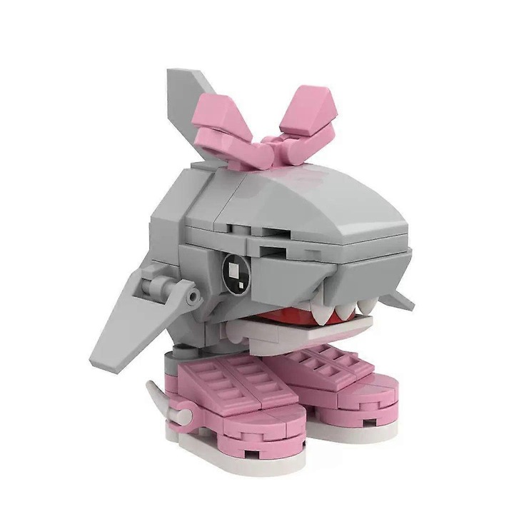 Фигурка строителни блокчета, 37 части, многоцветна, от ABS пластмаса