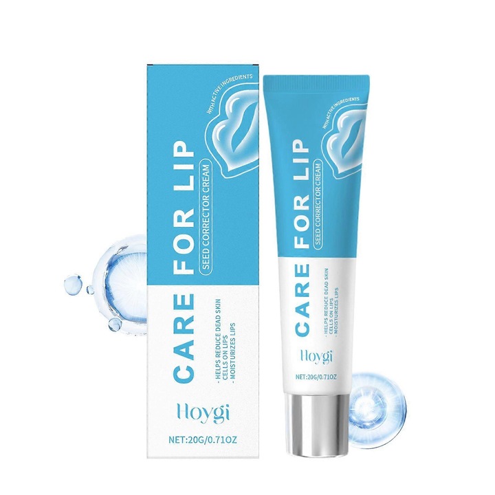 Balsam de buze hidratant, Hoygi, 3 bucati, imbunatateste buzele uscate, reduce buzele intunecate, cu seminte de lotus roz, ulei de floarea-soarelui, unt de shea