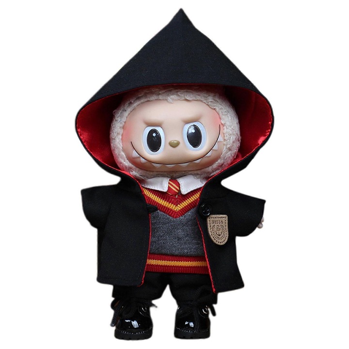 Babaruha szett, stílusos piros kosztüm, 17cm