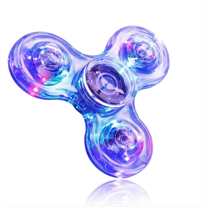 Fidget Spinner, Fidget Ujjpörgő Kézijáték - Stresszcsökkentő és Szorongásoldó Kézi Pörgő Gyerekeknek, Kék