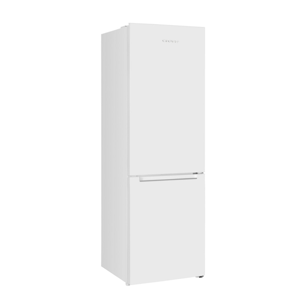 Combina frigorifica Crown CBN265EW, Total No Frost, Control digital, Iluminare LED, 253 l, H 180 cm, Clasa E, Alba
