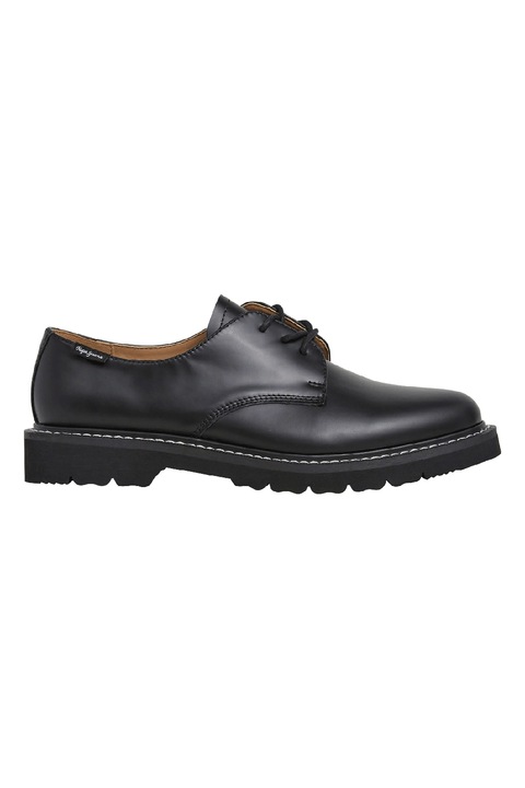 Pepe Jeans London, Bőrcipő, Fekete