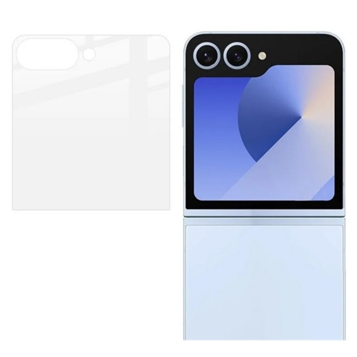 Gigapack képernyővédő üveg, 0.3mm, 9h, nem íves, külső kijelző, átlátszó, kompatibilis: Samsung Galaxy Z Flip7, SM-F766