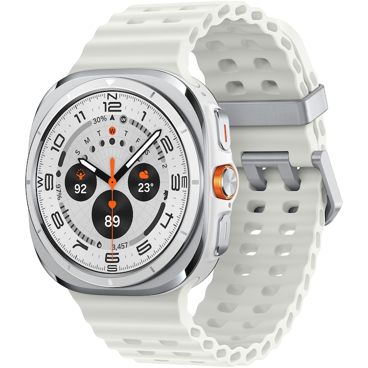 Samsung Galaxy Watch Ultra (2025) okosóra, 47mm, LTE, Titánfehér