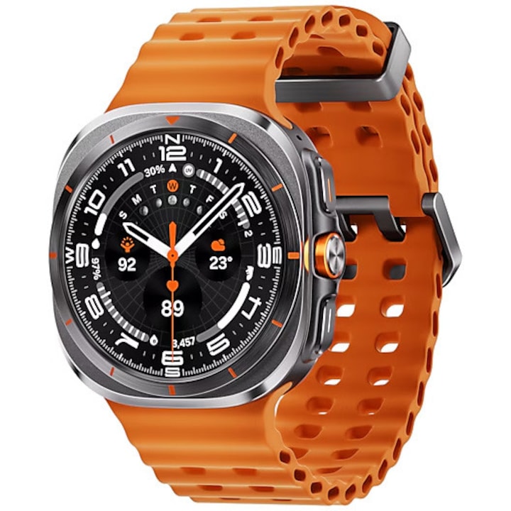 Samsung Galaxy Watch Ultra (2025) okosóra, 47mm, LTE, Titánszürke