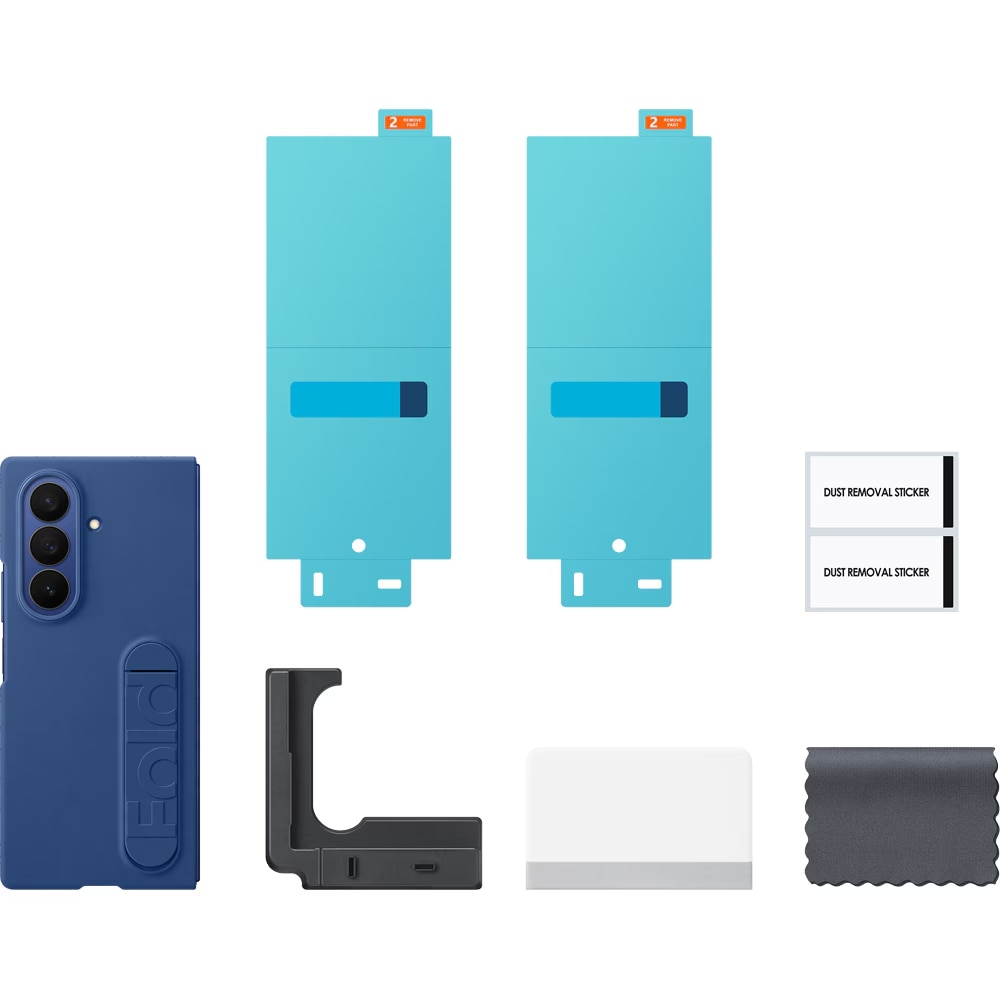 Husa de protectie Samsung Silicone Case pentru Galaxy Fold7, Blue