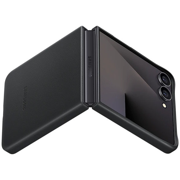 Husa de protectie Samsung Kindsuit (Leather) Case pentru Galaxy Flip7, Black