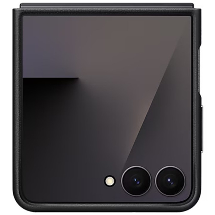 Кожен калъф за Samsung Kindsuit за Galaxy Flip7, черен