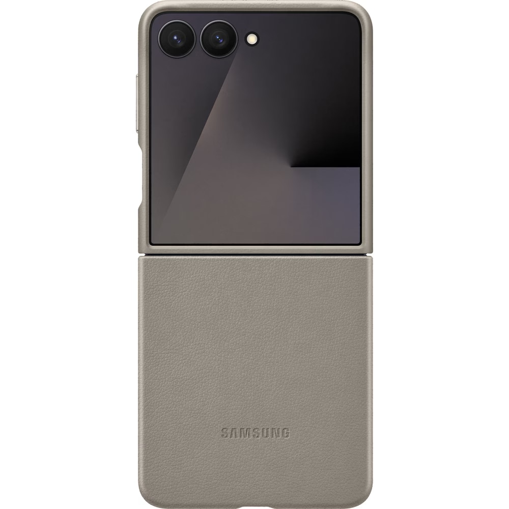 Husa de protectie Samsung Kindsuit (Leather) Case pentru Galaxy Flip7, Taupe