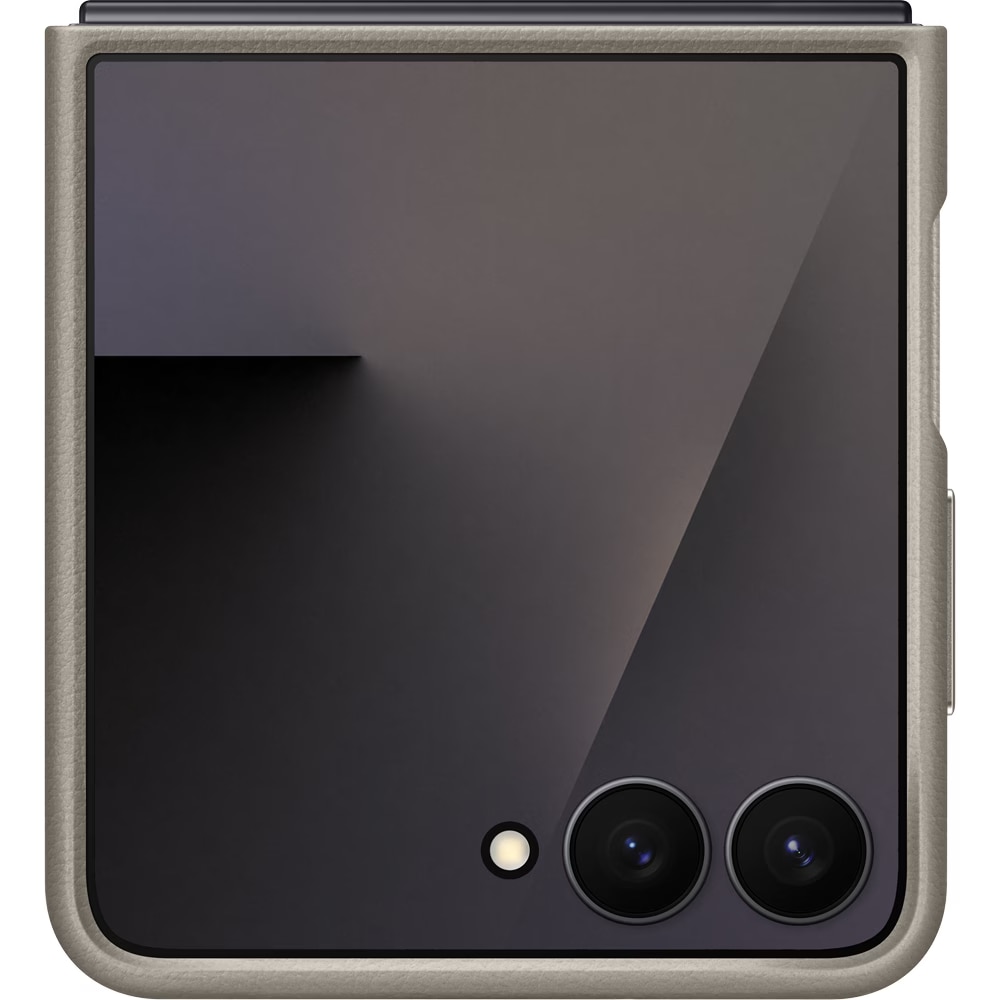Husa de protectie Samsung Kindsuit (Leather) Case pentru Galaxy Flip7, Taupe