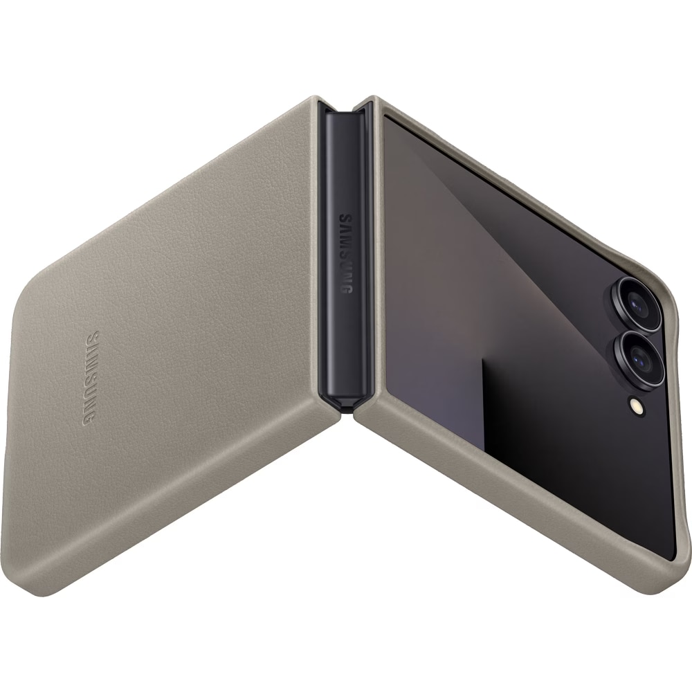 Husa de protectie Samsung Kindsuit (Leather) Case pentru Galaxy Flip7, Taupe