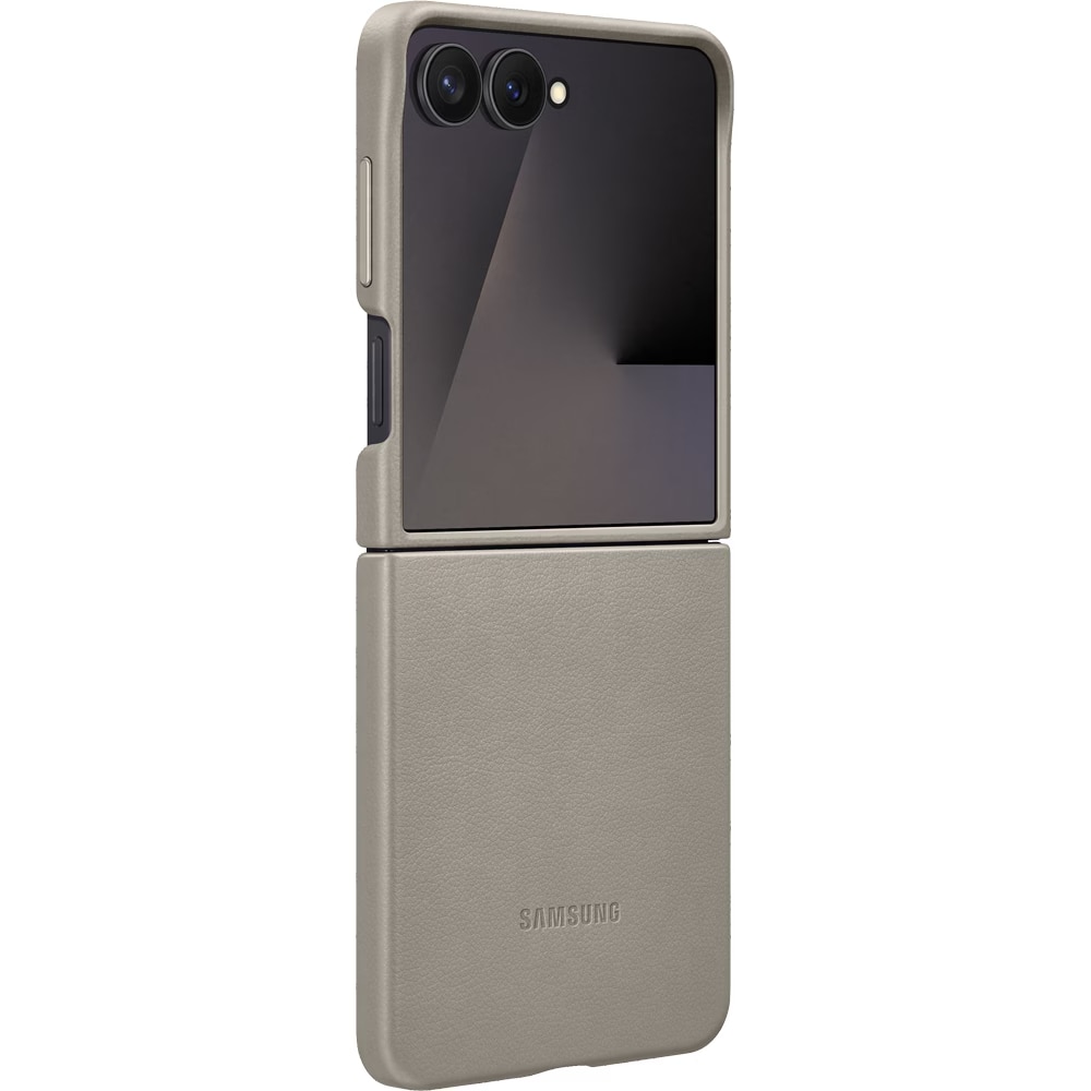 Husa de protectie Samsung Kindsuit (Leather) Case pentru Galaxy Flip7, Taupe