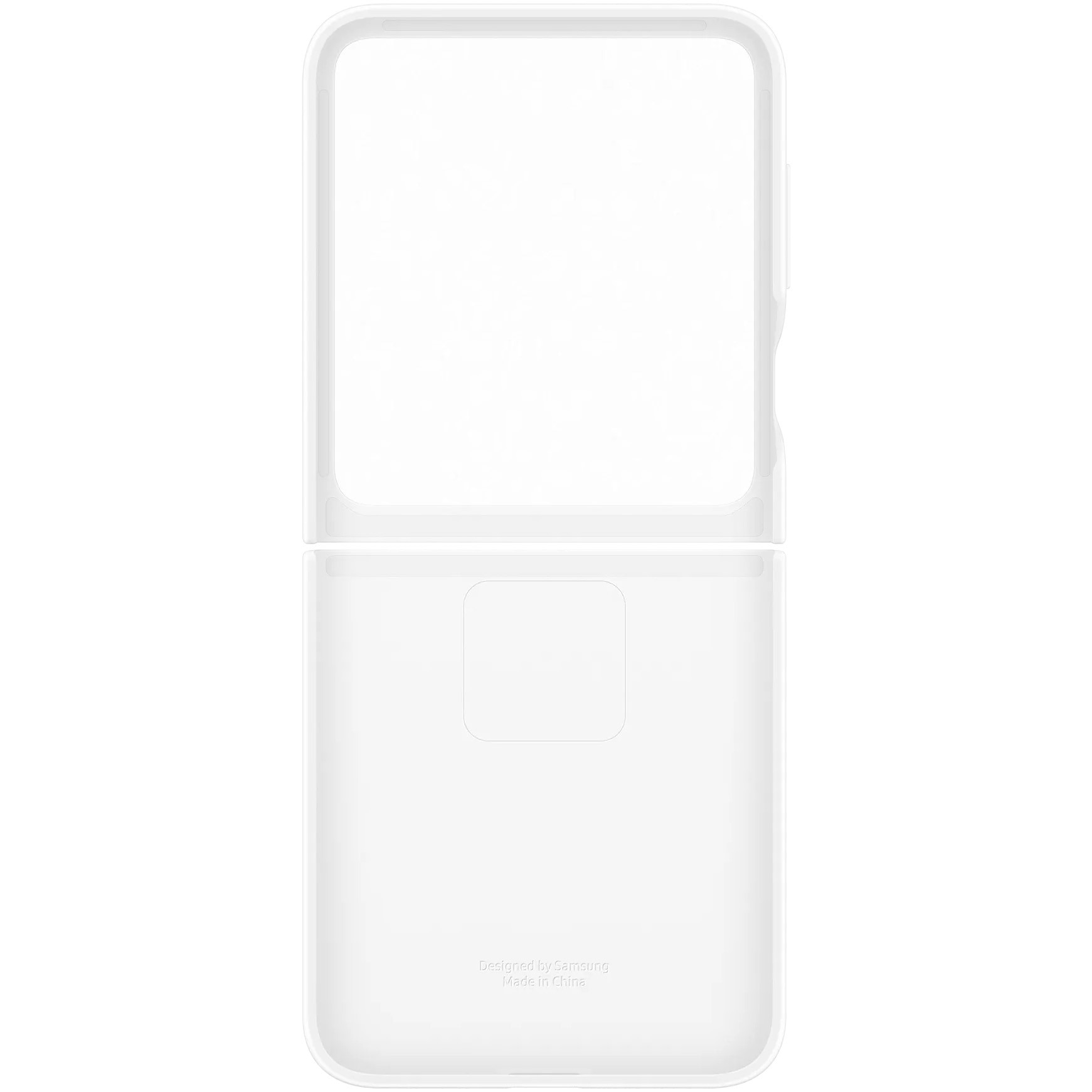 Husa de protectie Samsung Silicone Case pentru Galaxy Flip7, White