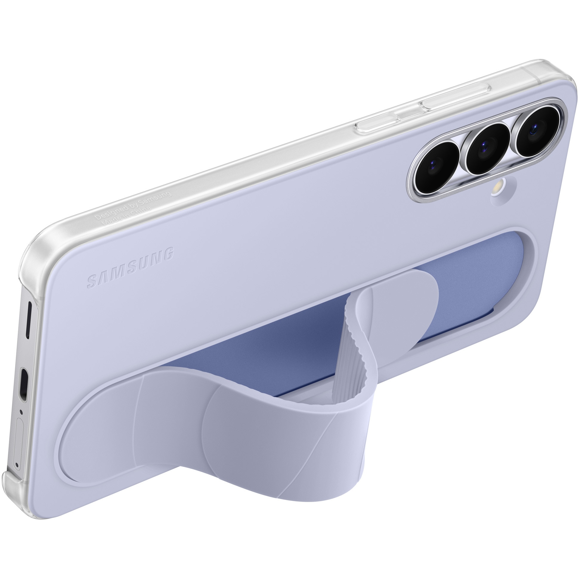 Husa de protectie Samsung Standing Grip Case pentru Galaxy S25 FE, Light Blue