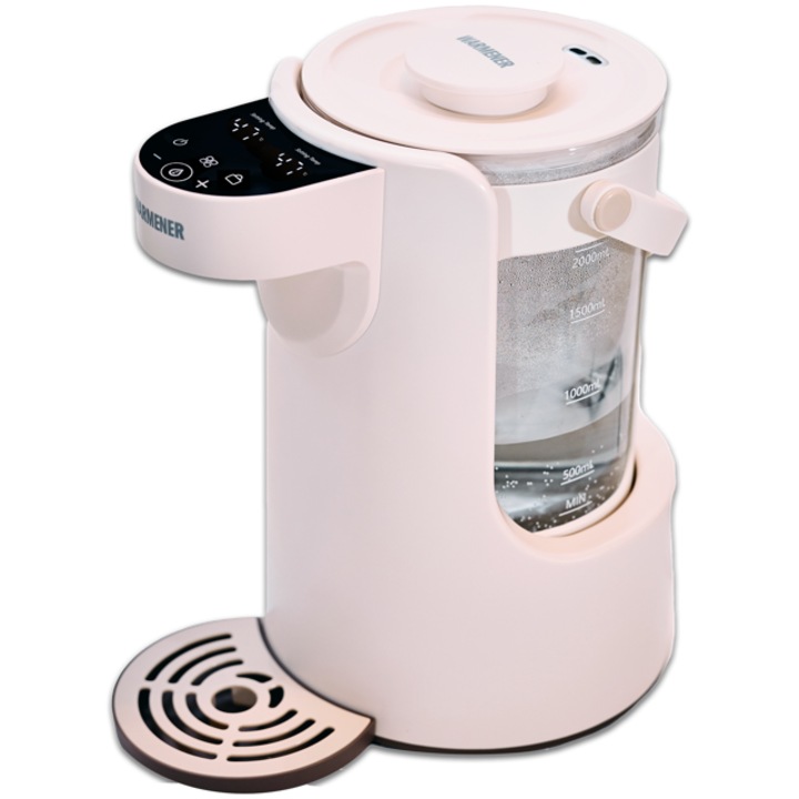 2 literes tejporos vízmelegítő precíz adagolással, 5 hőmérséklettel, érintőpanellel, akár 48 órán át tartó hőmérséklettartással, éjszakai fénnyel