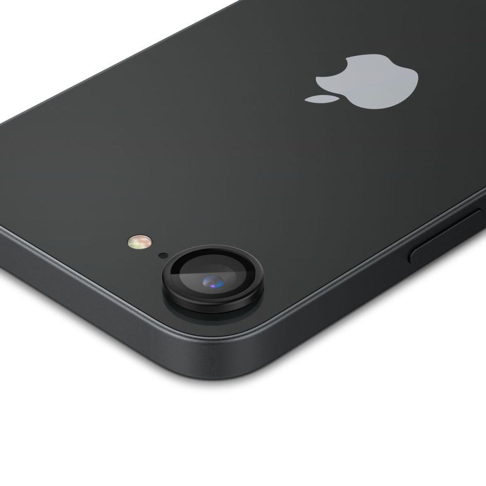 Husa Protectie Compatibila cu (2 pack) Optik.tR EZ Fit Pro Camera Glass (AGL09279), Spigen, iPhone 16e - Black