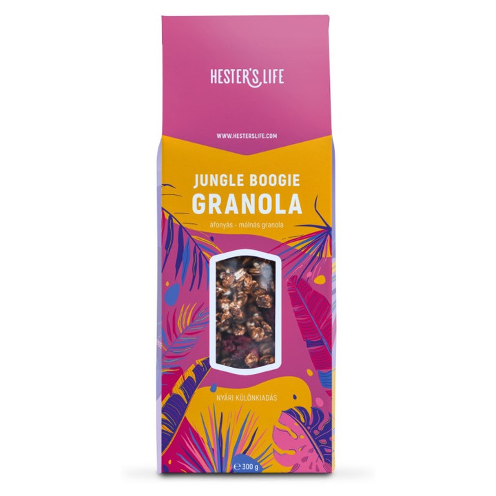 Hesters Life granola áfonyás-málnás 300g