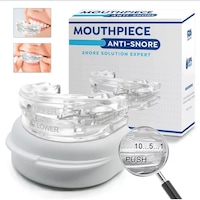Dispozitiv anti-sforait, MOGU, Proteza dentara anti-sforait complet reglabila, Solutie eficienta anti-sforait pentru barbati si femei, pentru a redobandi un somn linistit, Regleaza Tulburarile Respiratorii pentru un Somn Linistit, Culoare Transparenta