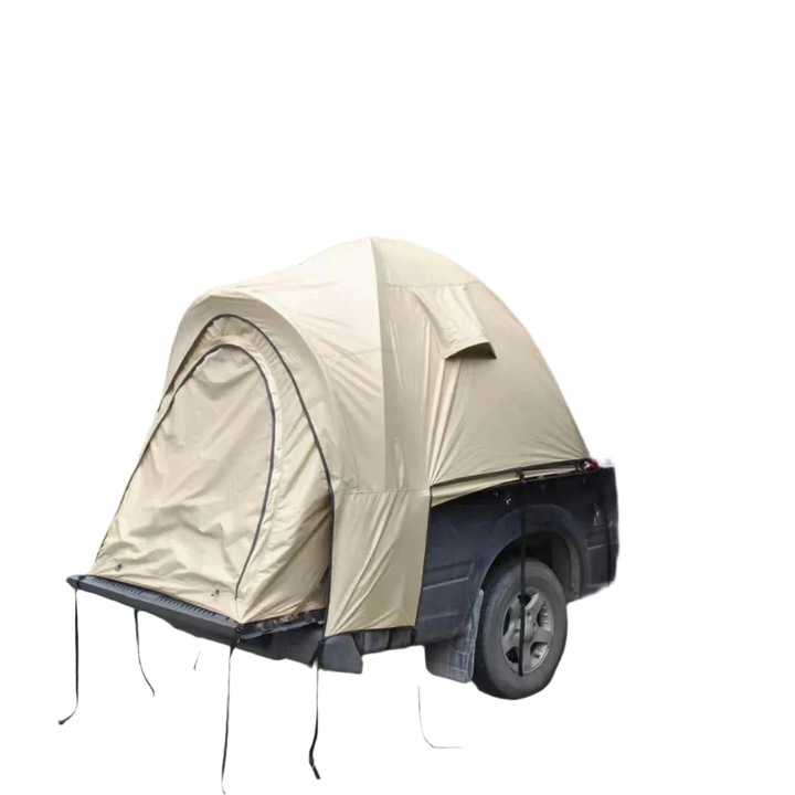 Cort pentru camioneta, potrivit pentru pat de 1, 6 m, Oxford impermeabil, stalpi din fibra de sticla, kaki